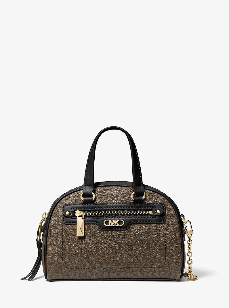 Williamsburg Extra-Small Logo Crossbody Bag in BROWN/BLK | Michael Kors