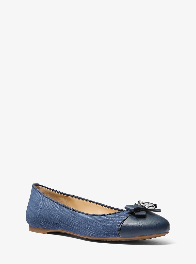 Honey Denim Ballet Flat in MEDIUM BLUE WASH | Michael Kors