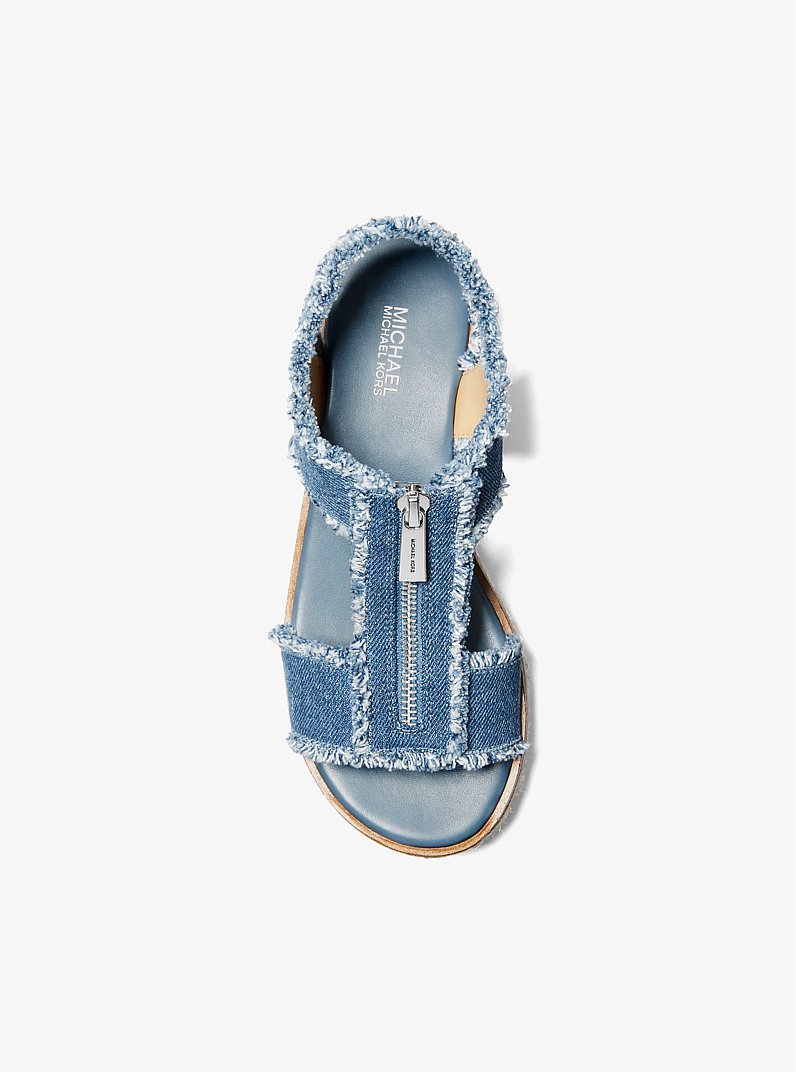Berkley Frayed Denim Espadrille