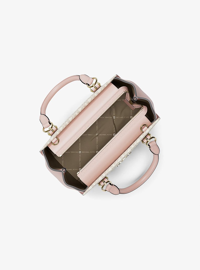 Bolso messenger Marilyn peque&ntilde;o con logotipo exclusivo in ROS&Aacute;CEO POLVORIENTO MULTICOLOR | Michael Kors