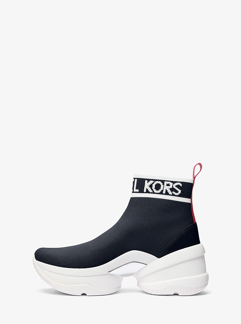 Olympia Stretch Knit Boot in NAVY | Michael Kors