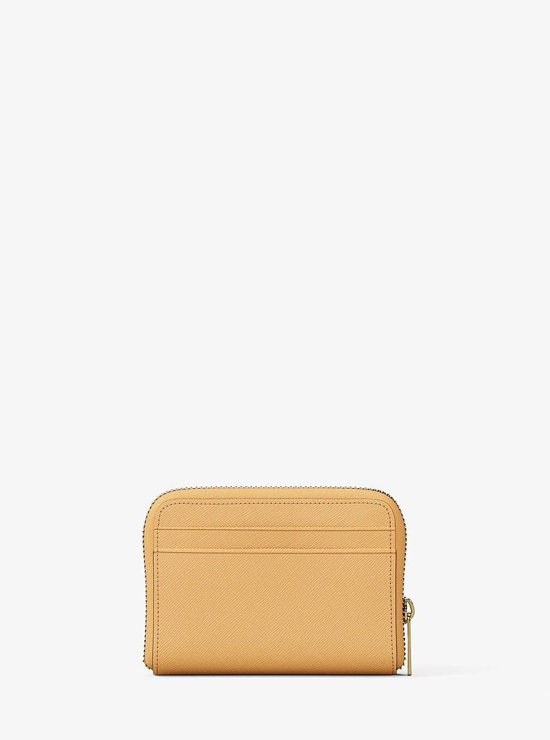 Jet Set Travel Medium Saffiano Leather Wallet in HONEYWHEAT | Michael Kors
