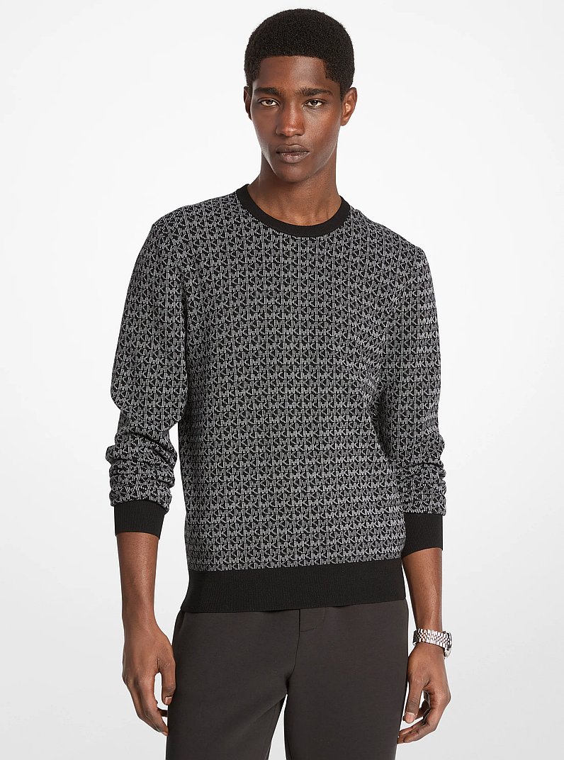Pullover mit Logomuster