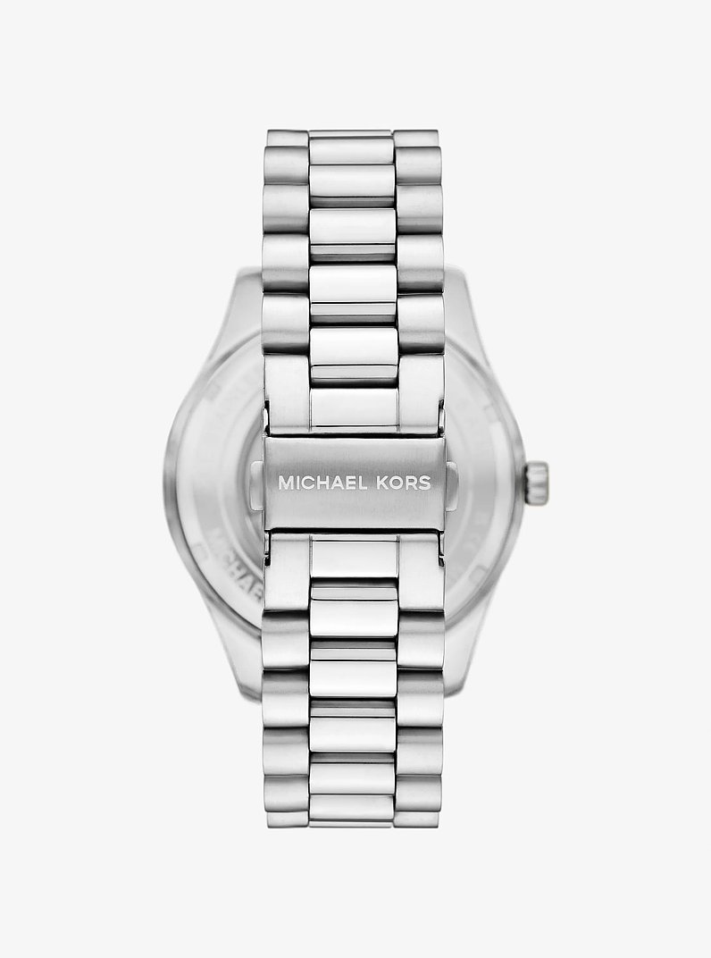 Orologio Lexington oversize tonalit&agrave; argento in ARGENTO | Michael Kors