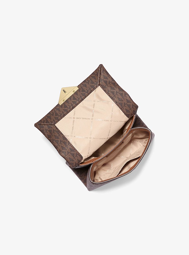 Cece Small Logo Shoulder Bag in BROWN | Michael Kors