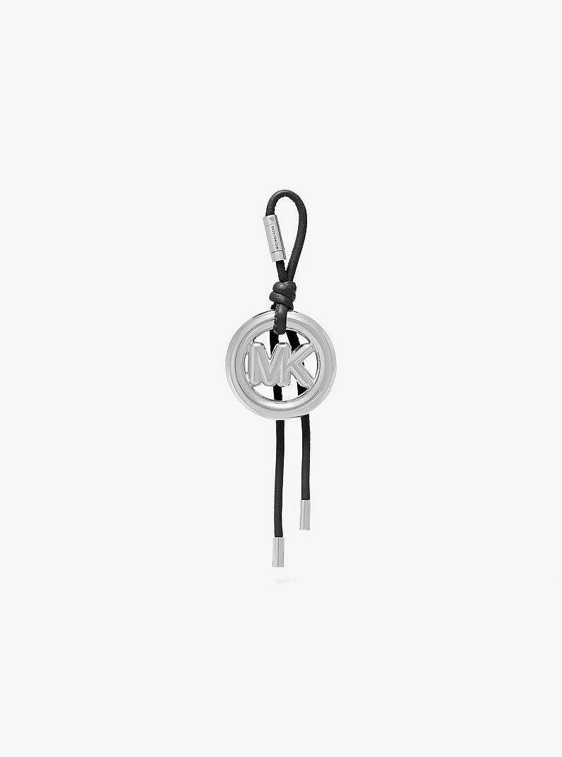 Leather MK Pop Charm in BLACK | Michael Kors