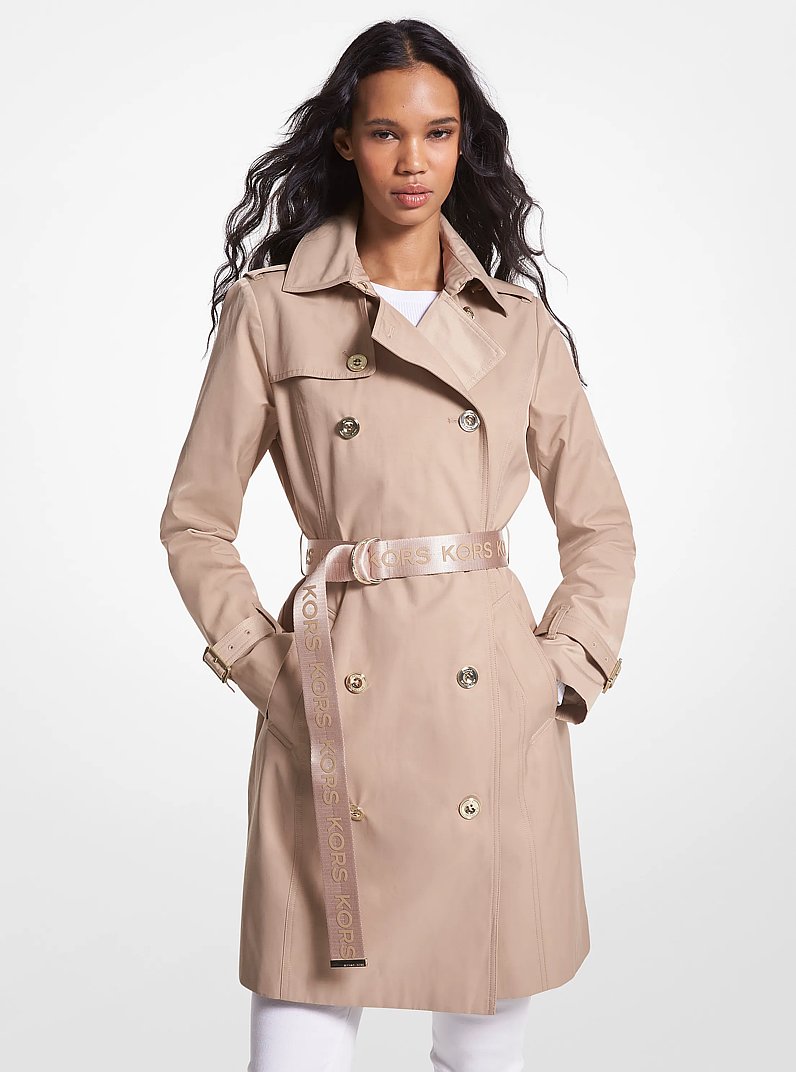 Gabardina de mezcla de algod&oacute;n in CAQUI | Michael Kors