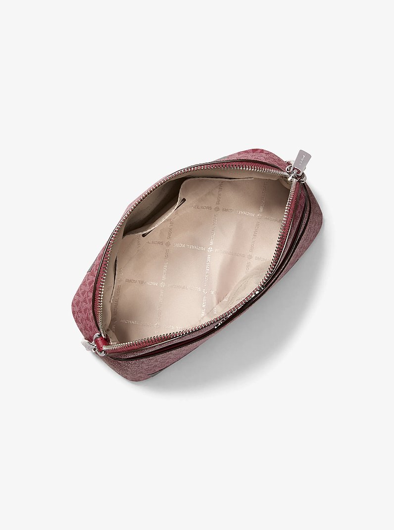 Jet Set Travel Medium Logo Dome Crossbody Bag in GRANATE | Michael Kors