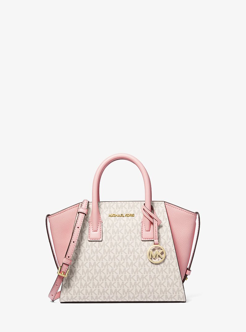 Michaelkors バッグ Avril Small Logo Top-Zip Satchel in PWD BLSH MLT - Sale | Michael