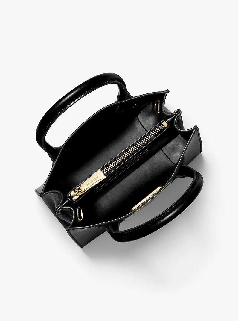 Mercer Medium Pebbled Leather Crossbody Bag in BLACK | Michael Kors