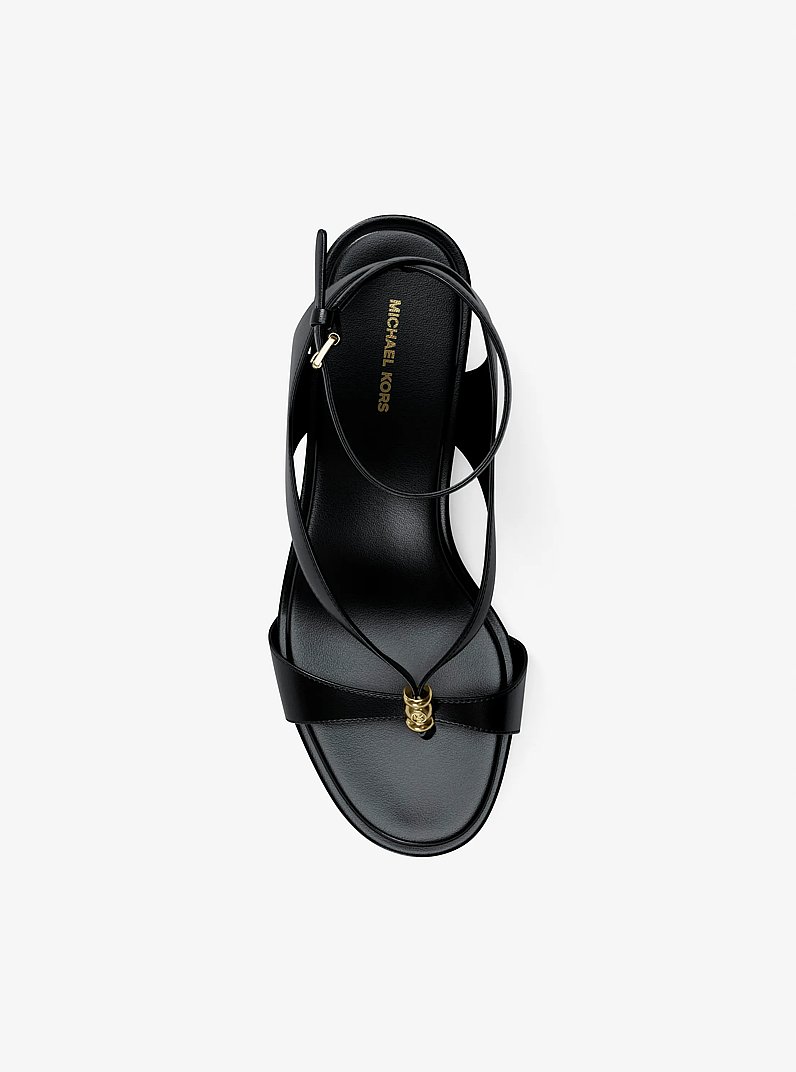 Sandalia Cherie de piel in NEGRO | Michael Kors