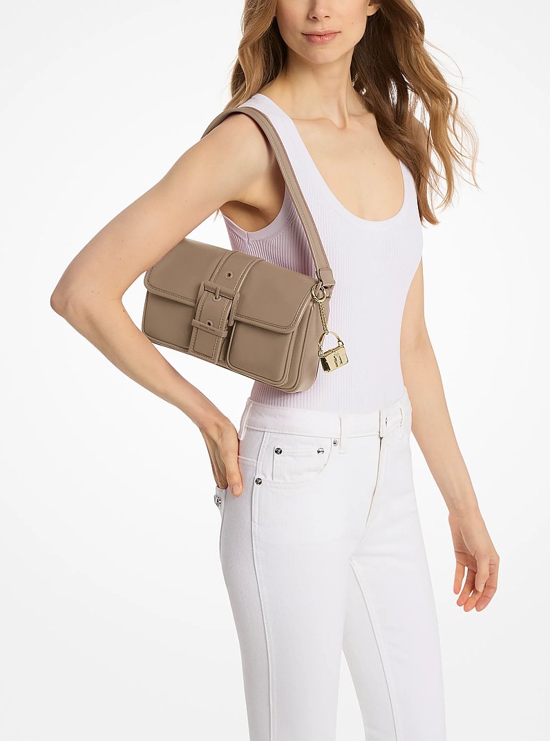 Colby Medium Leather Shoulder Bag in BIRCH - Sale | Michael Kors [US]