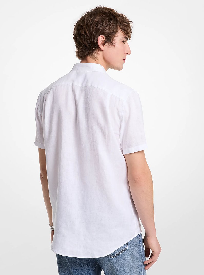 Chemise en lin in BLANC | Michael Kors