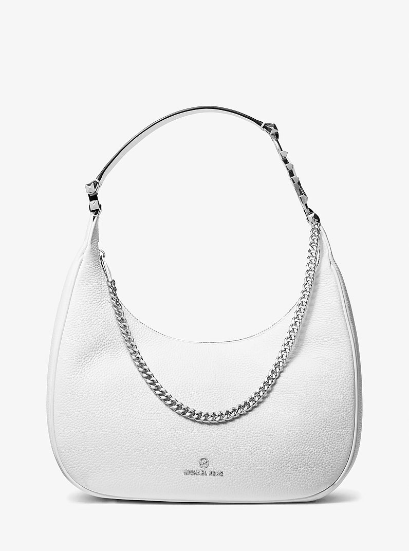 Grand sac &agrave; &eacute;paule Piper en cuir grain&eacute;