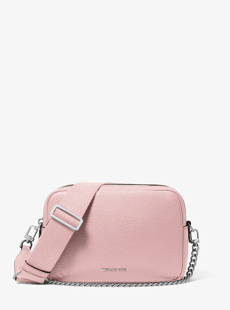 Bryant Medium Pebbled Leather Camera Crossbody Bag in SMOKEY ROSE | Michael Kors