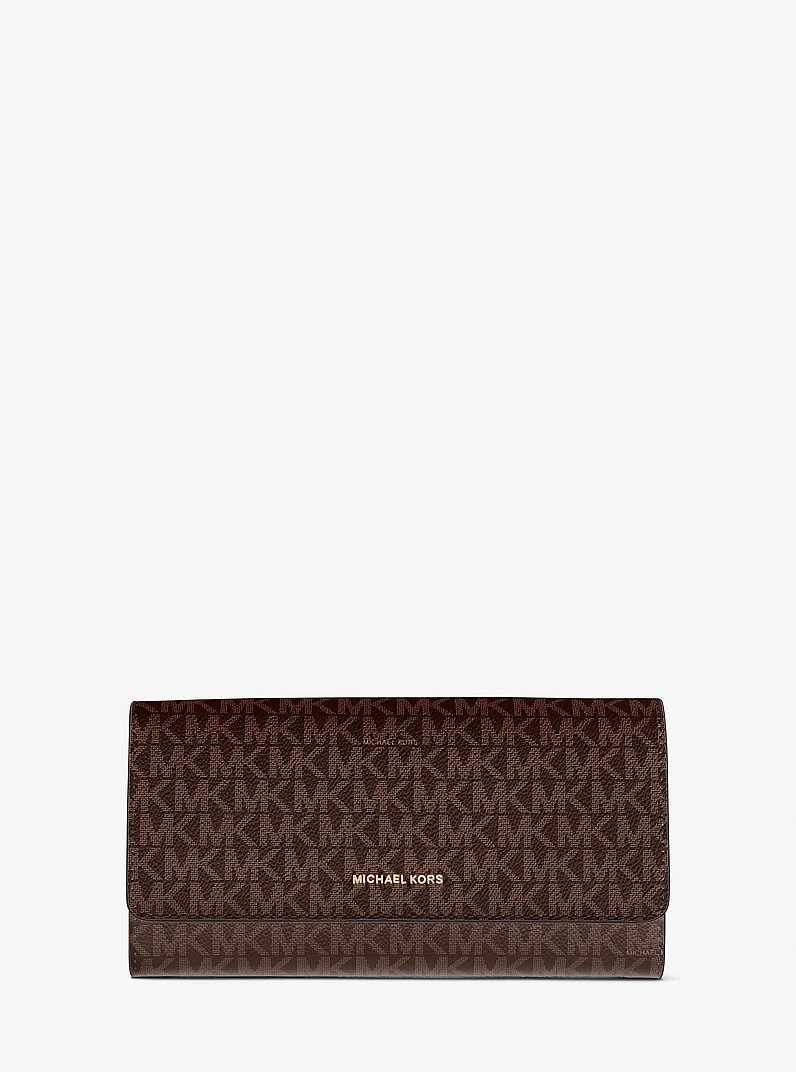 Jet Set Signature Logo Travel Organizer in BRN/ACORN | Michael Kors