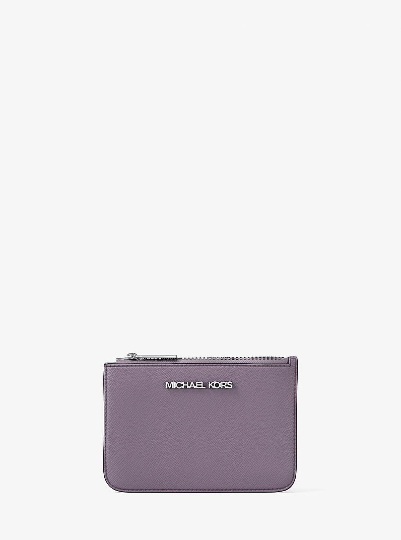 Porte-monnaie Jet Set en cuir Saffiano in LILAS | Michael Kors