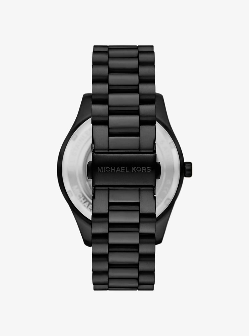 Montre Lexington noire surdimensionn&eacute;e in NOIR | Michael Kors