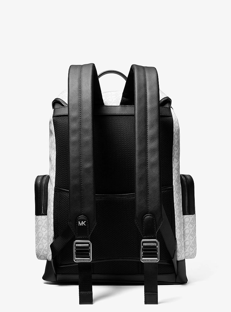 Hudson Empire Monogram Backpack in OPTIC WHITE | Michael Kors