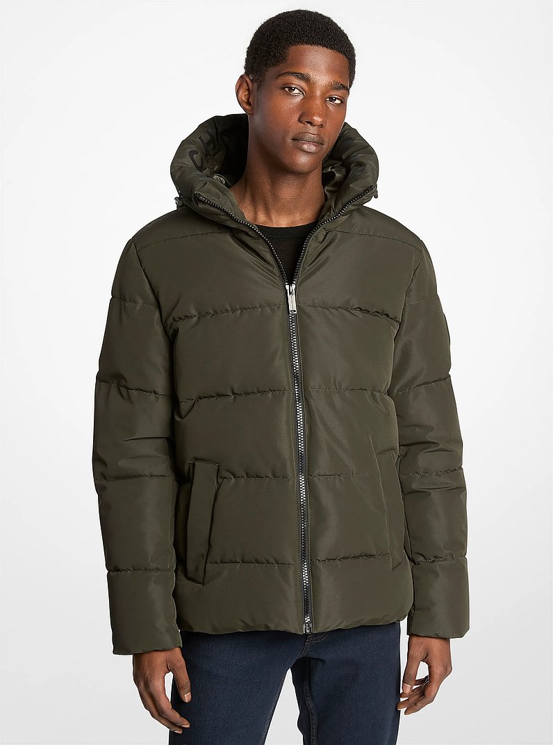 Alma Quilted Puffer Coat in OLIVE | Michael Kors