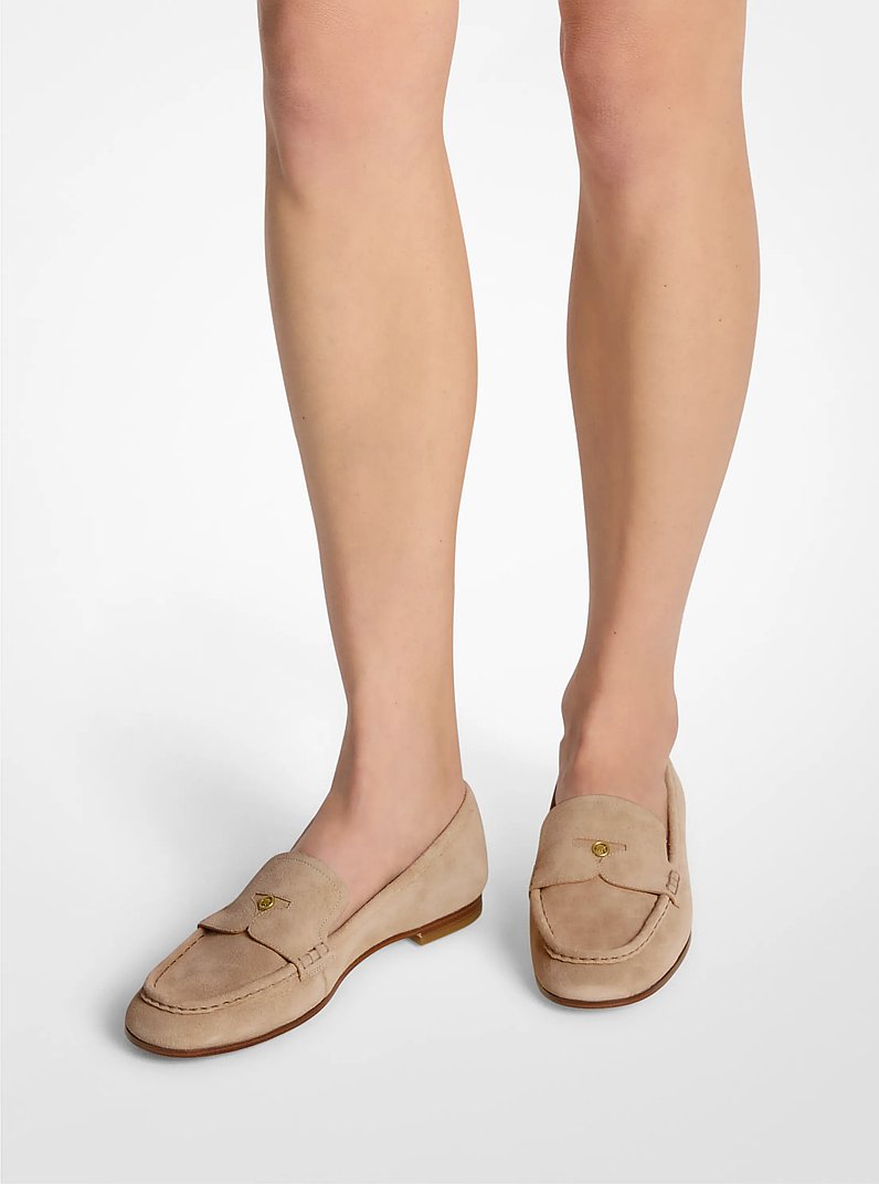 Jennings Suede Loafer in KHAKI | Michael Kors