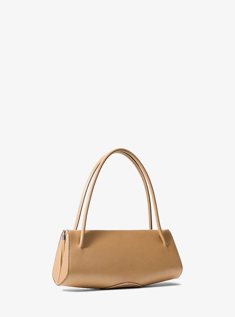 Anna Slim Leather Frame Bag in FAWN | Michael Kors