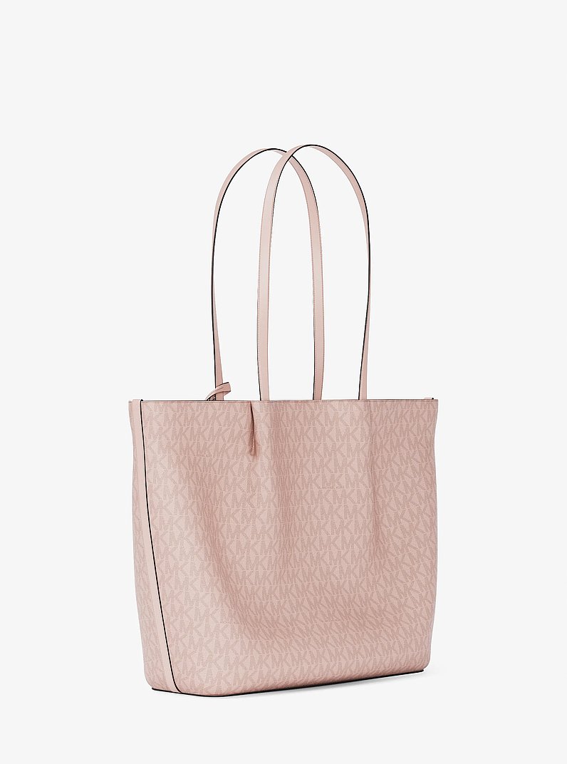 Carson Large Signature Logo Tote Bag in POWDER BLUSH | Michael Kors