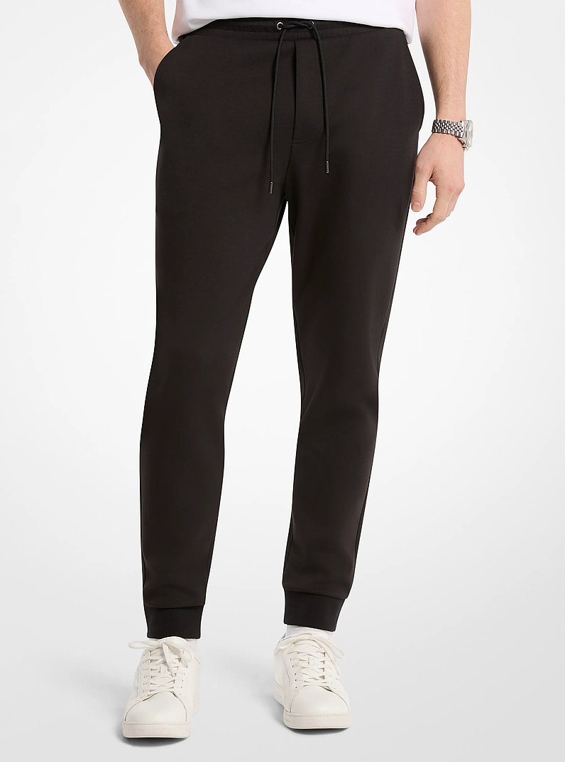 Jogginghose aus Baumwollmischung mit Logo-Besatz in SCHWARZ | Michael Kors