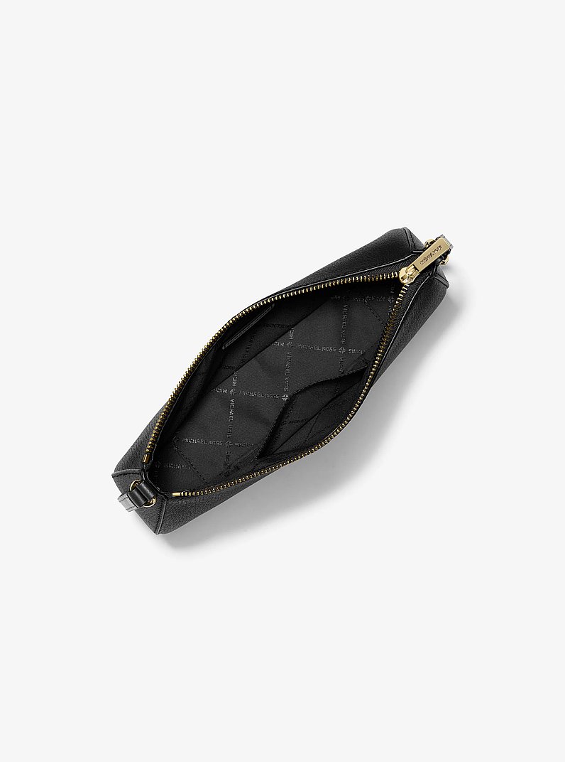 Sammy Small Leather Pochette in BLACK | Michael Kors