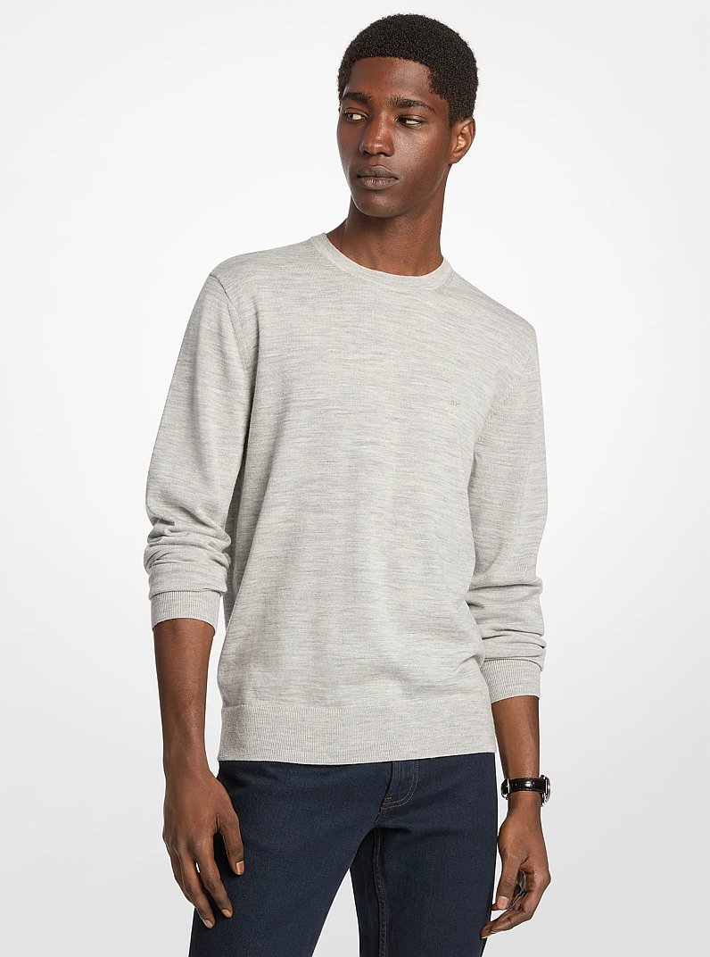 Wool Sweater in HEATHER GREY | Michael Kors