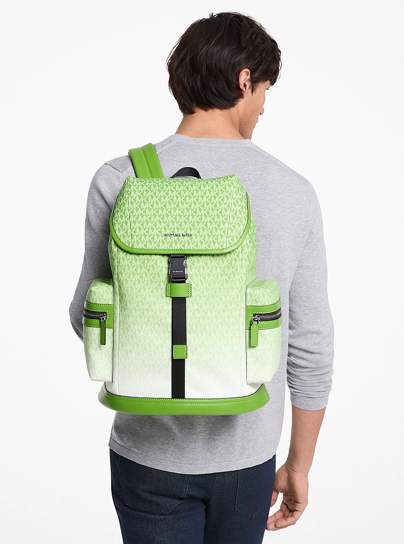 Cooper Ombr&eacute; Logo Utility Backpack in JUNGLE | Michael Kors