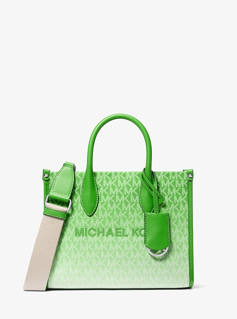 Mirella Small Ombré Signature Logo Crossbody Bag in JUNGLE - Sale