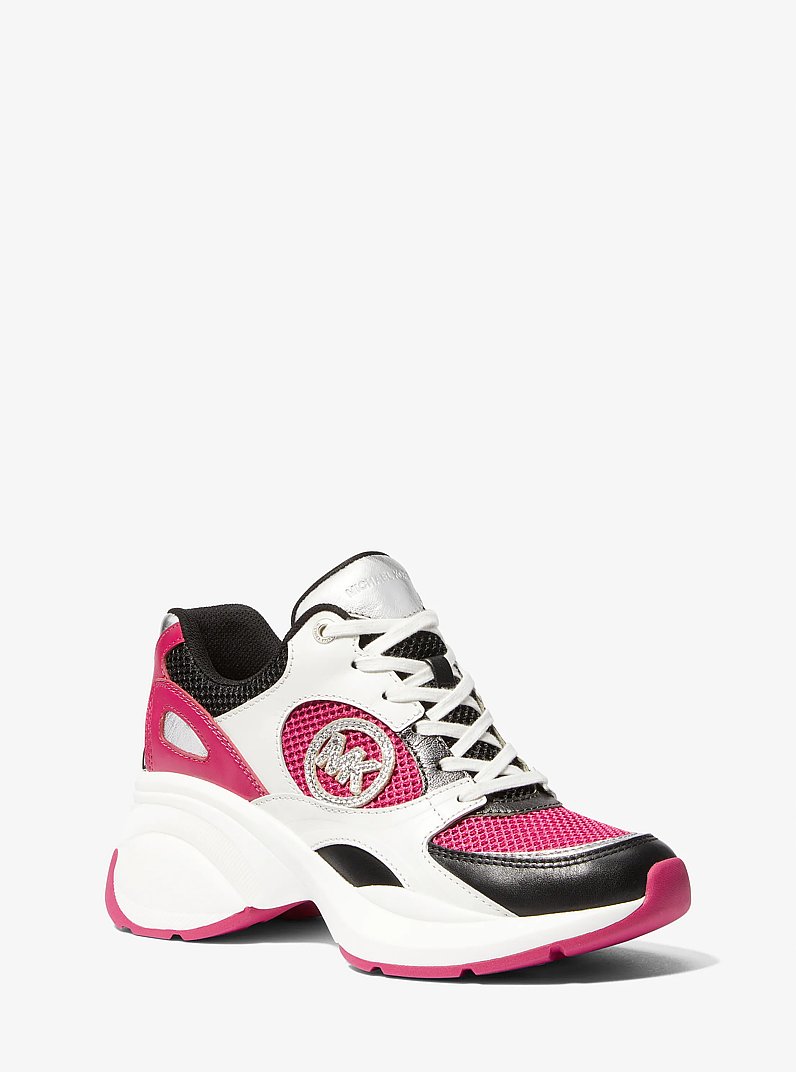Sneaker Zuma aus Mesh und Leder in Blockfarben