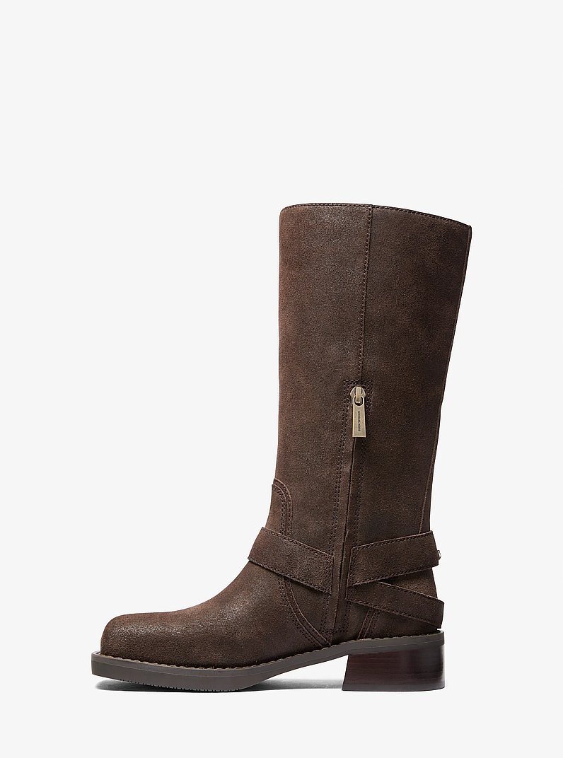Botte de moto Crosby en daim