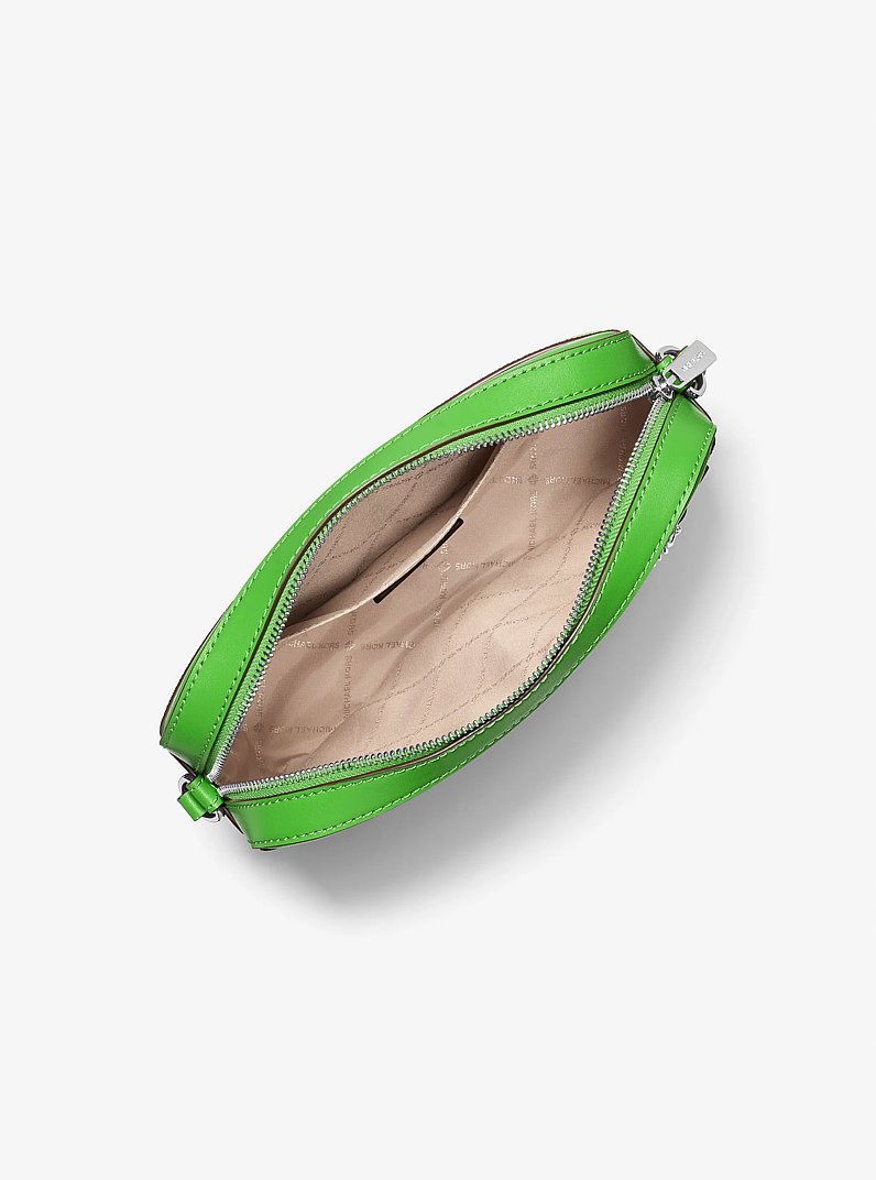 Jet Set Large Ombr&eacute; Signature Logo Crossbody Body in JUNGLE | Michael Kors