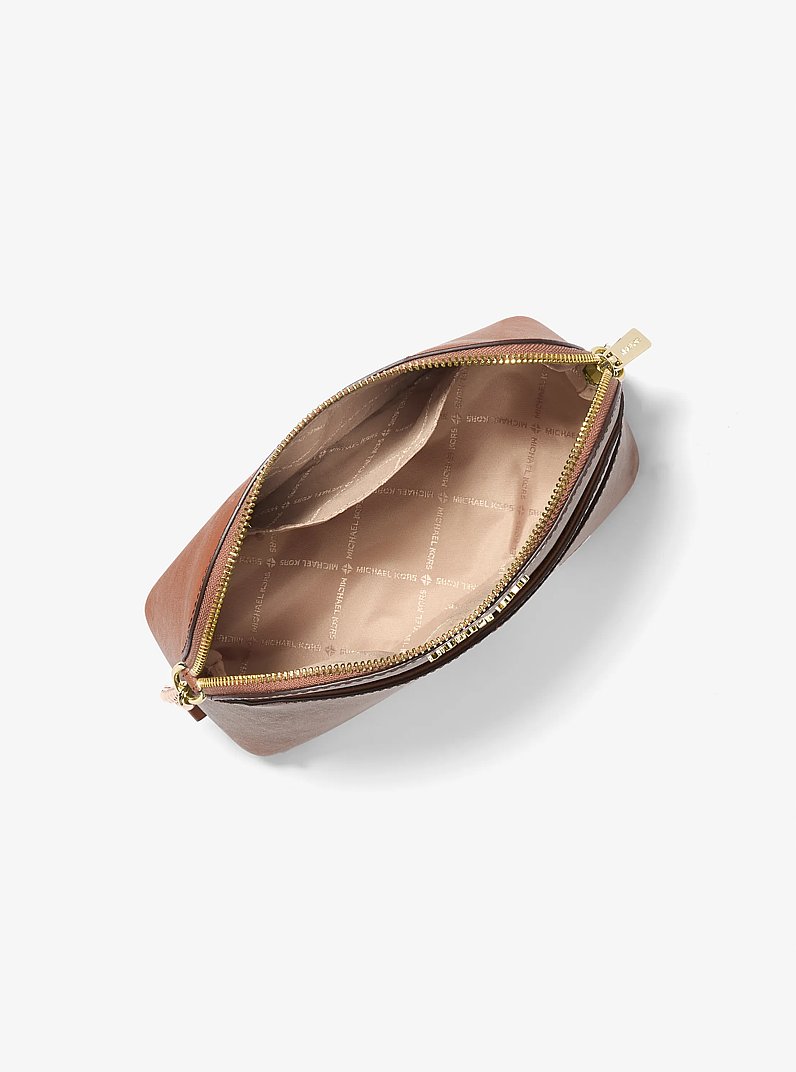 Bandolera Jet Set Travel mediana tipo c&uacute;pula in LUGGAGE | Michael Kors