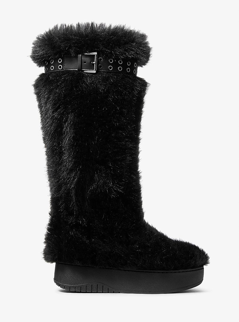 Starling Faux Fur Puffer Boot in BLACK | Michael Kors