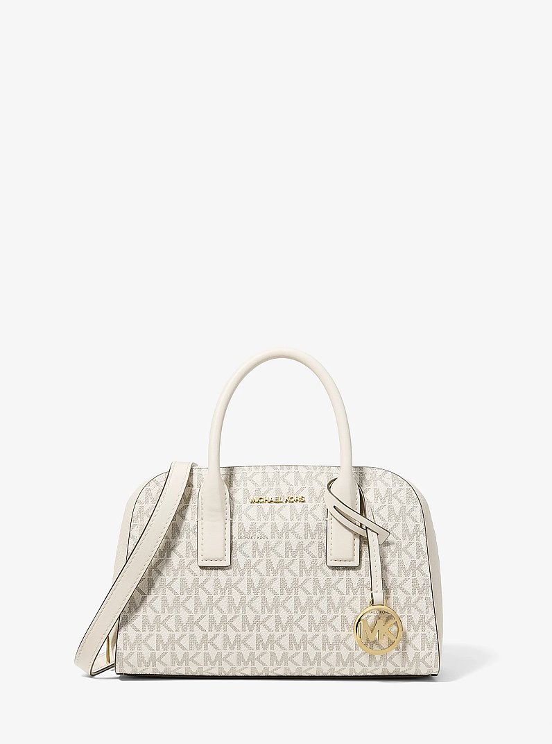 Ashton Small Signature Logo Messenger Bag in CR&Egrave;ME MULTI L&Eacute;GER | Michael Kors
