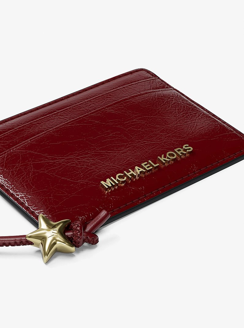 Tarjetero Jet Set con colgantes in ROJO INTENSO | Michael Kors