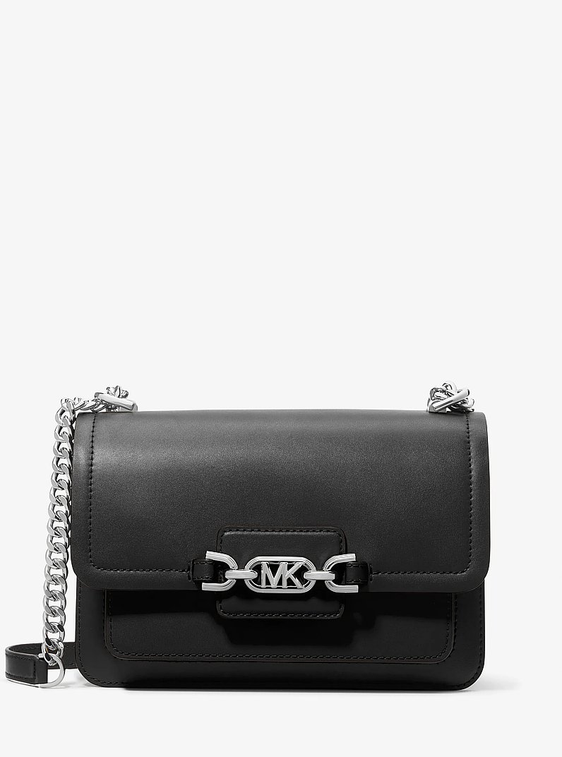 Bolso de hombro Heather grande de piel in NEGRO | Michael Kors