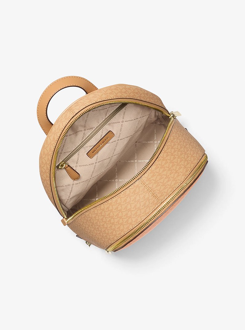 Mochila Rhea mediana de bloques de color con logotipo de la marca in [3472] | Michael Kors