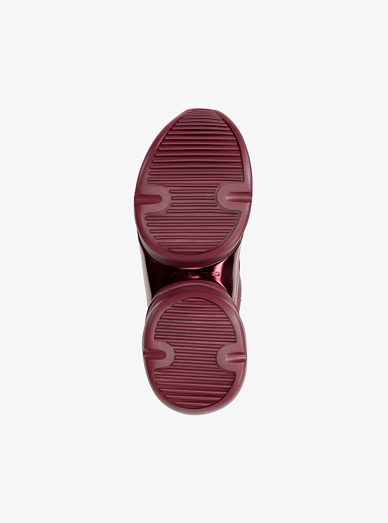 Olympia Mixed-Media Trainer in CHERRY - Sale | Michael Kors [US]