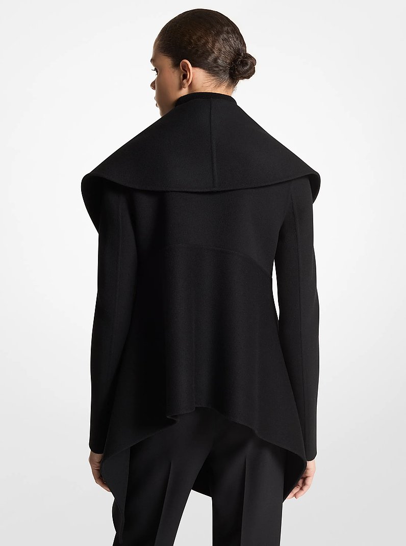 Wool Shawl Collar Jacket in BLACK | Michael Kors