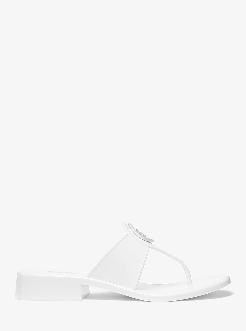 Hannah Jelly T-Strap Sandal in OPTIC WHITE | Michael Kors
