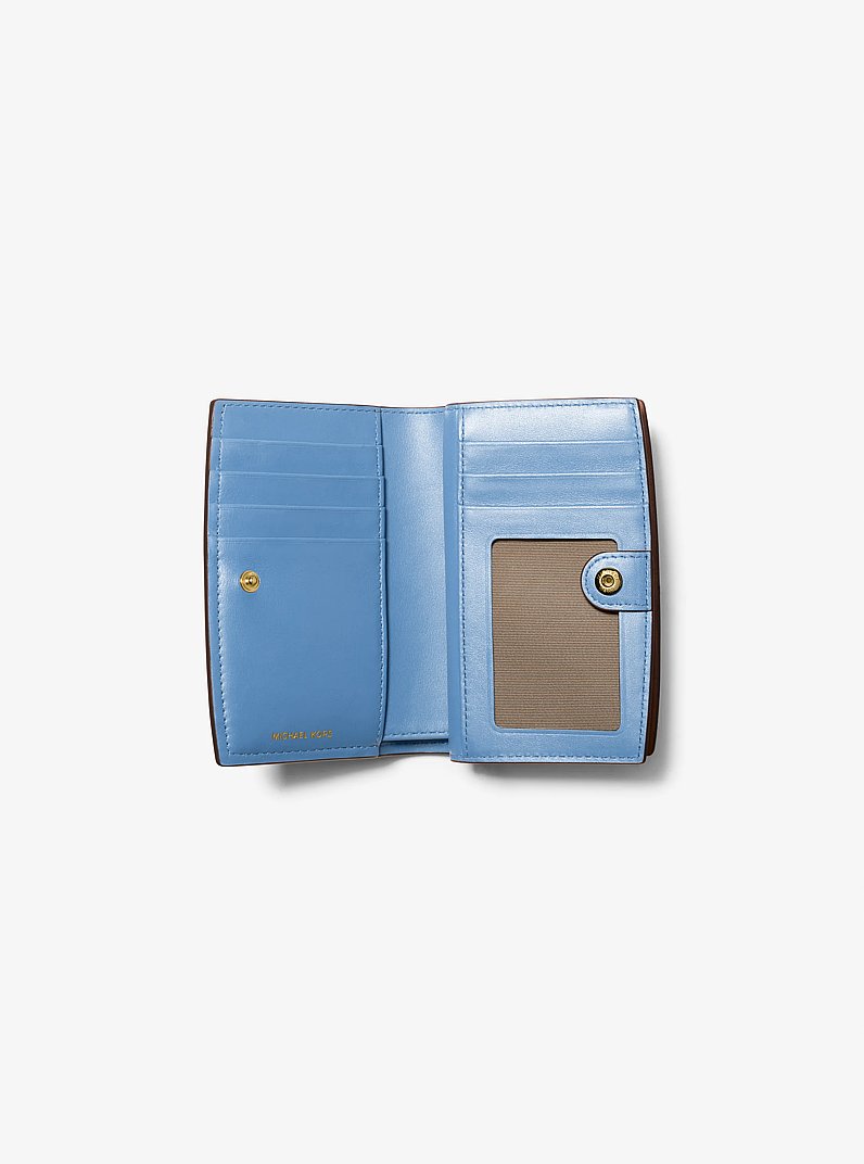 Bryant Medium Pebbled Leather Wallet in FRENCH BLUE | Michael Kors