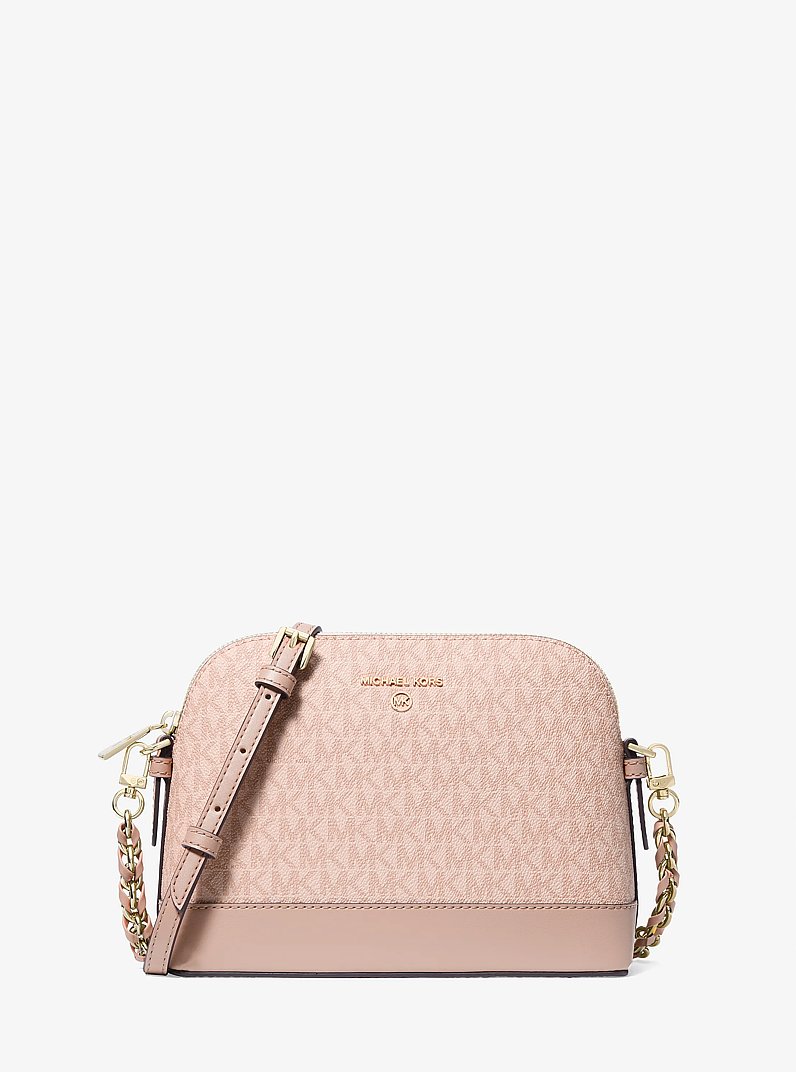 Large Logo Dome Crossbody Bag in BALLET | Michael Kors