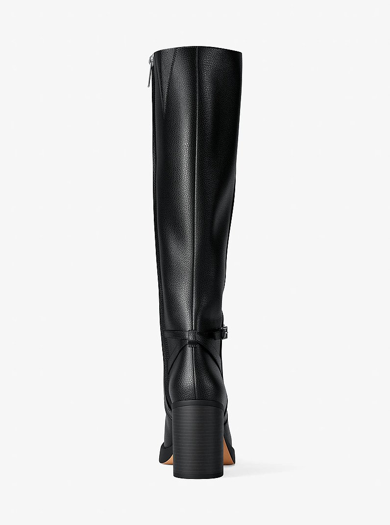 Kacey Block Heel Boot in BLACK | Michael Kors