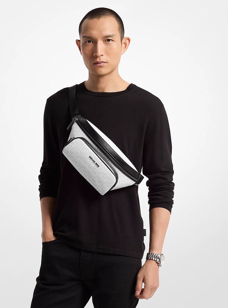 Cooper Logo Belt Bag in BRIGHT WHT | Michael Kors