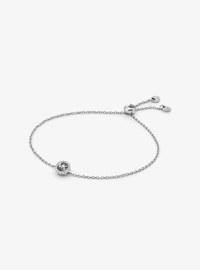 Bracciale Fulton con cursore in argento sterling con placcatura in metallo prezioso in ARGENTO | Michael Kors
