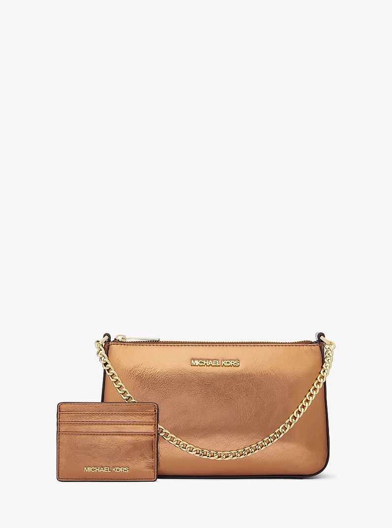 ショルダーバッグ Michael Kors Bag x Wallet Set Michael Kors Jet Set Girls Multi Wallet Trio Bright White Multi